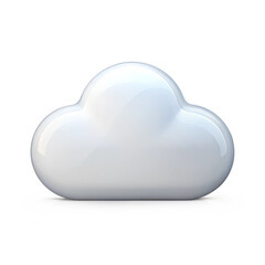 Obraz premium cloud computing icon on white background