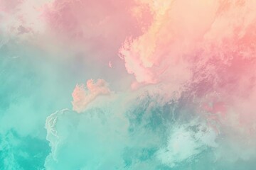 Fototapeta premium Delicate pastel background with a blend of pink, blue, and green, featuring subtle textures for added depth