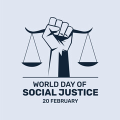 World Day of Social Justice Social Media Post Design