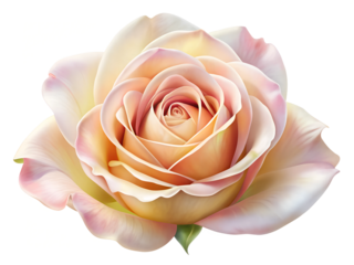 pink rose on white background