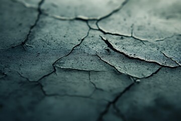 Close-up of a dry and cracked earth surface.