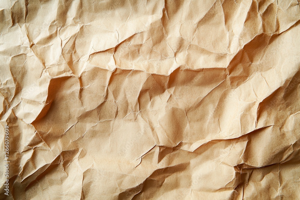 Poster vintage crumpled paper texture for creative background and design projects. generative ai