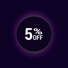 5% discount poster for your business