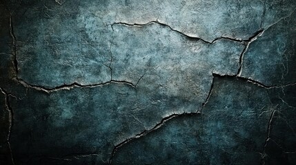 Fototapeta premium Cracked wall background with a rough, aged texture, ideal for graphic resource use