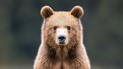 Brown Bear Portrait In Natural Habitat