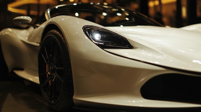Luxury sports car in a beautiful photo shoot.