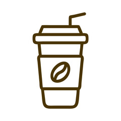 Coffee culture takeaway coffee cup icon