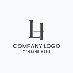 Initial Letter LH Logo Design Outstanding Creative Modern Symbol  Sign