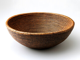 Handwoven Artisan Basket in Natural Color Showcasing Traditional Craftsmanship and Sustainable Materials for Home Decor