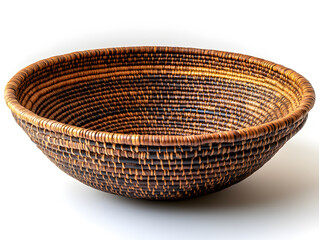 Handwoven Artisan Basket in Natural Color Showcasing Traditional Craftsmanship and Sustainable Materials for Home Decor
