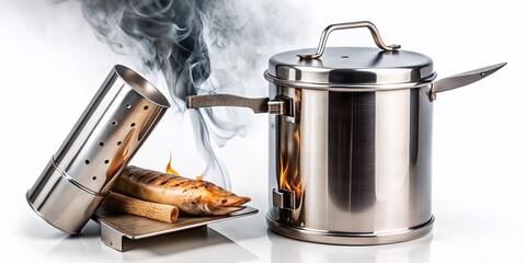 Stainless Steel Homemade Smoke Generator for Smoking Fish & Meat - Silhouette