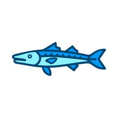 Ocean wildlife swordfish icon