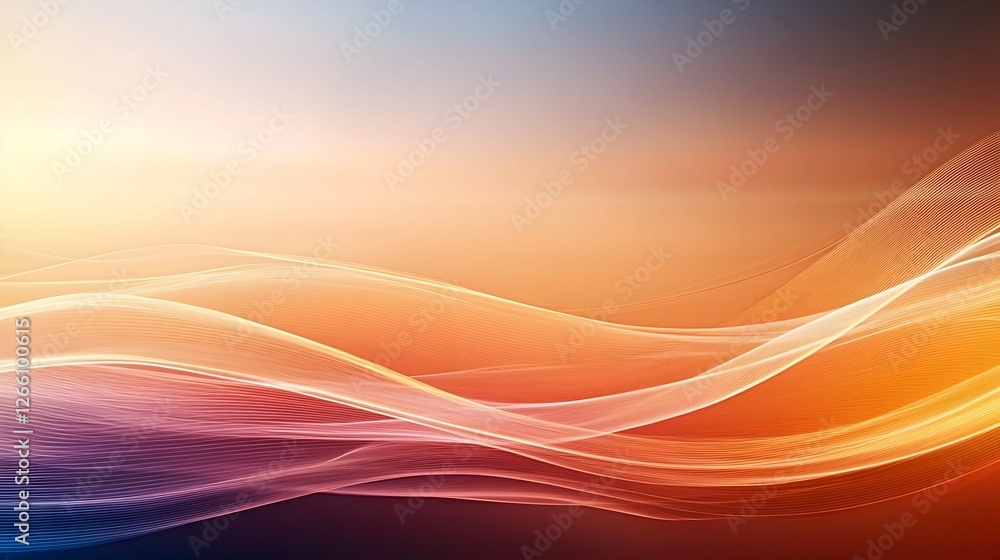 Aufkleber abstract digital wave pattern with gradient colors