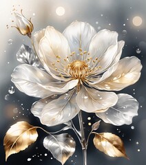 Primer plano flor de fantasía