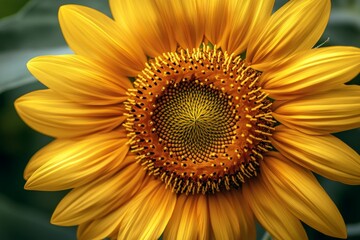 Obraz premium Bright sunflower blooms in the garden during a sunny afternoon showcasing vibrant petals and intricate patterns