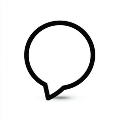 High tech icon. chat bubble