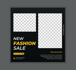 Fashion social media post template.