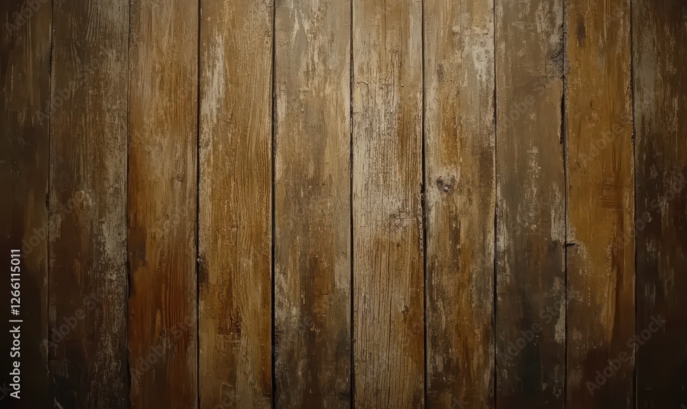Aufkleber rustic wooden plank background with a weathered texture, styled with minimal elements to emphasize i