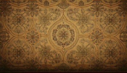 old vintage antique heraldic pattern texture