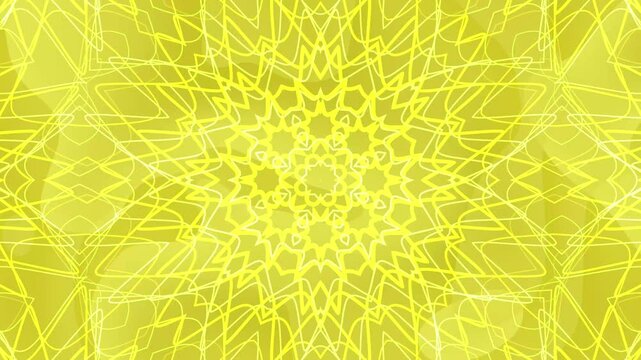 Butter Yellow abstract background mandala