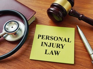 Legal and medical concept of personal injury law