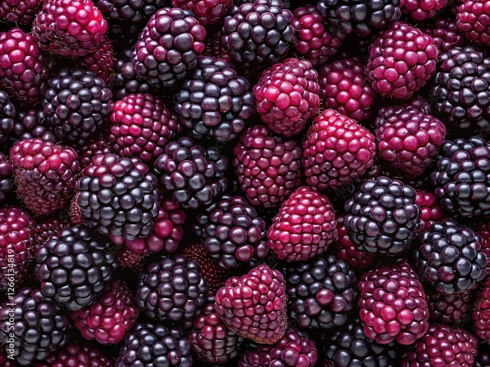 Aufkleber vertical blackberry pattern background with copy space for text or design elements
