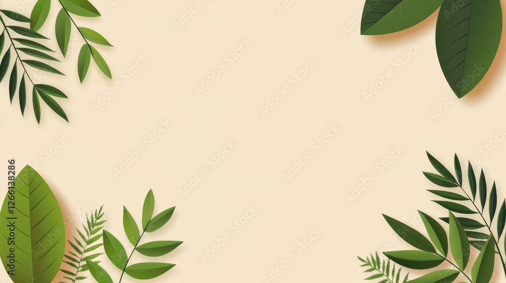 Aufkleber refresh your space with this vibrant spring background featuring soft green tones and abstract desig