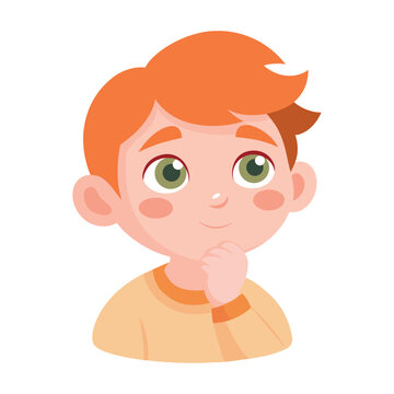 Person thinking child