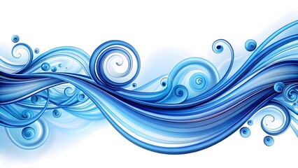 Abstract Blue Wave Design