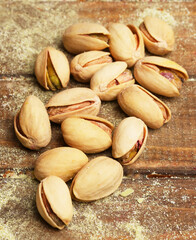 pistachio nuts on the table