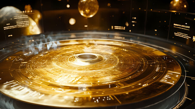 3d cartoon golden voyager