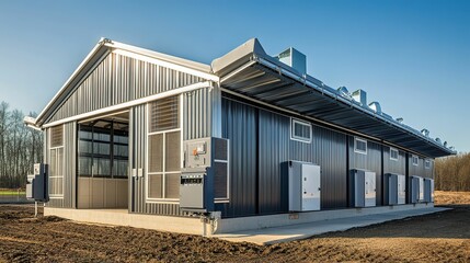 Modern Agricultural Building for Poultry Farming