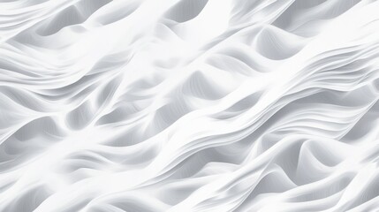 Obraz premium The image features an artistic representation of waves in shades of white and gray, creating a smooth and flowing effect. Ideal for a modern background.