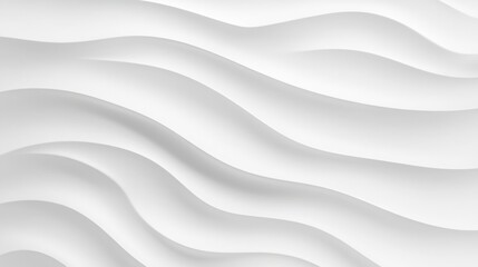 Obraz premium An abstract image featuring smooth, flowing white waves against a neutral backdrop, creating a serene and modern atmosphere.