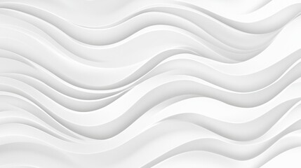 Obraz premium This image features smooth, flowing white curves creating a sense of movement and depth. Perfect for backgrounds or creative designs.