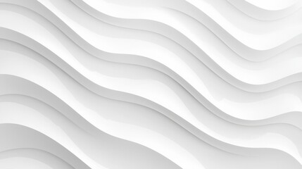 Obraz premium This image features a smooth, flowing design with elegant white waves, creating an abstract and modern aesthetic suitable for various uses.