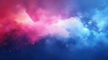 Obraz premium Celestial whispers, An ethereal blend of cosmic hues and twinkling stardust