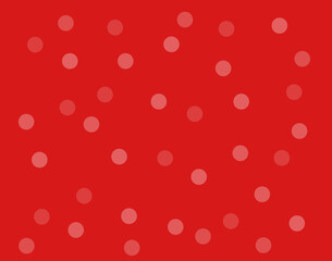 Red polka dots background. Abstract illustration with red and pink. Paper for birthday and holidays. 