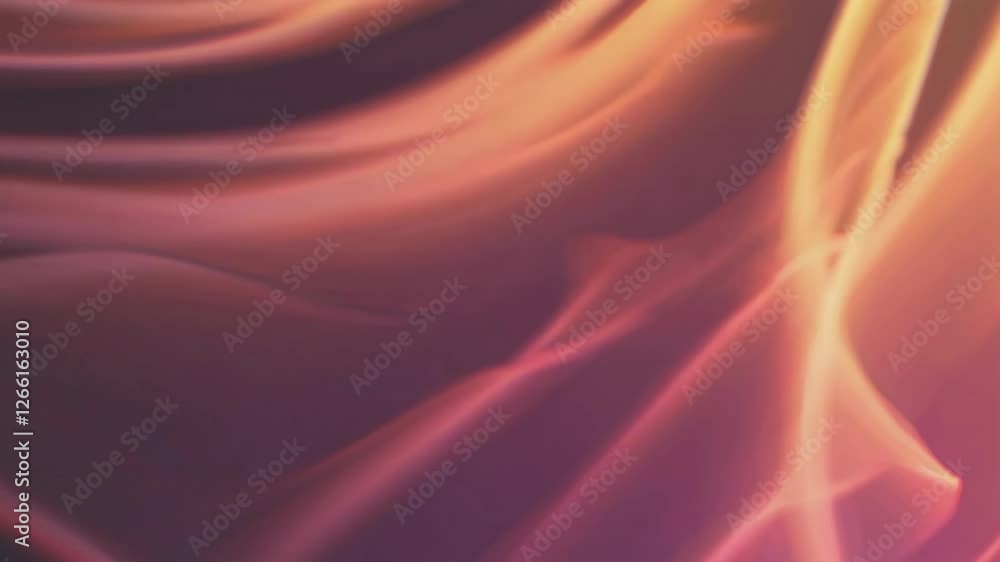 Poster Abstract flowing lines with warm colors, vibrant background. Artistic texture and motion concept
