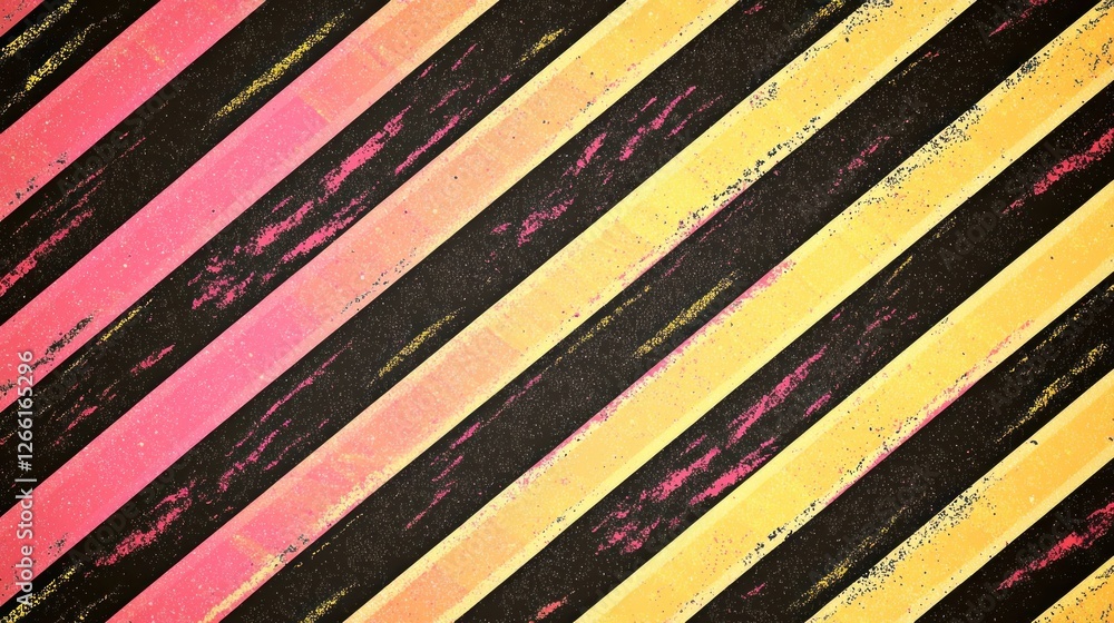 Poster diagonal striped background with distressed effect
