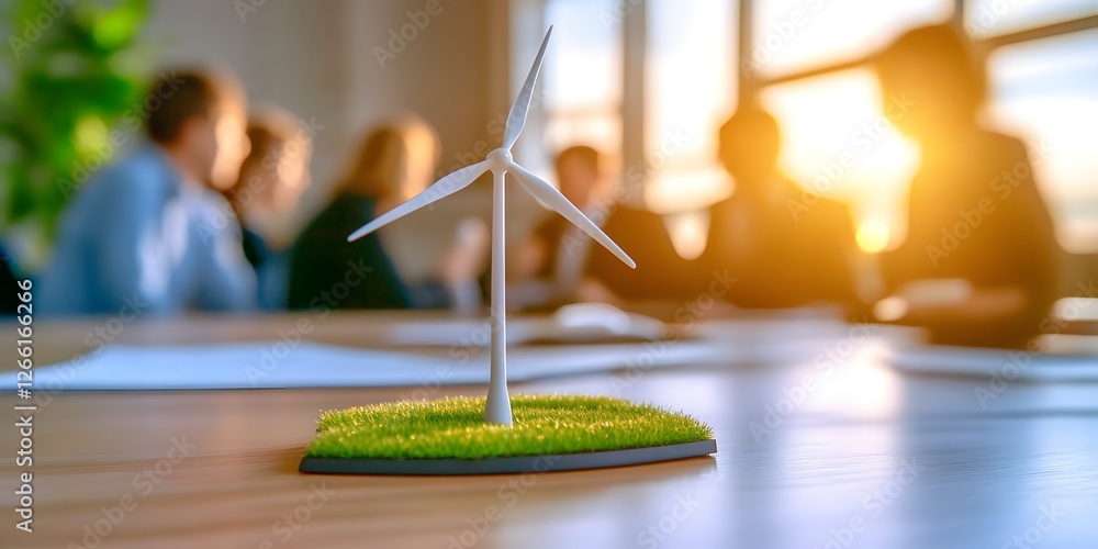 Aufkleber local group hosts renewable energy investment forums community center informative event collaborativ