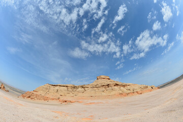Geomorphic Scenery Desert in Xinjiang, China