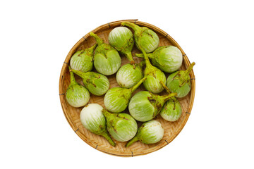 Thai green eggplant, fresh organic vegetables