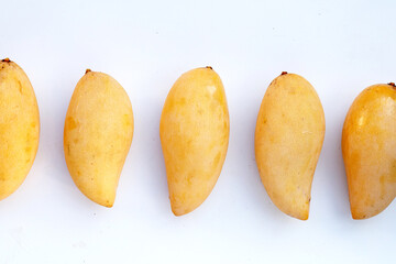 Ripe sweet yellow mango fruits