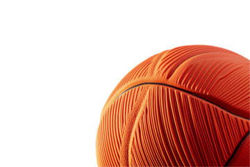 Close-up View of an Orange Basketball