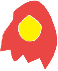 ヒトデ色有色鉛筆風