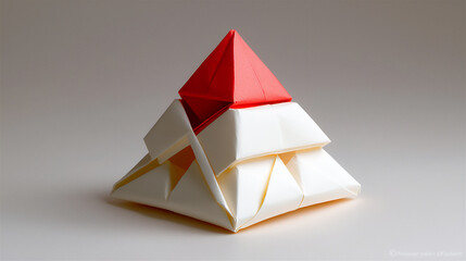  minimalist origami pyramid art