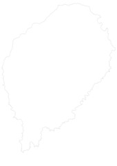 map of sao tome and principe with black and white color