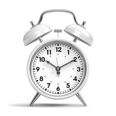 Alarm clock isolated on white background