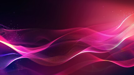 Fototapeta premium High-tech futuristic background with sleek glowing lines, soft light pulses and holographic effects.